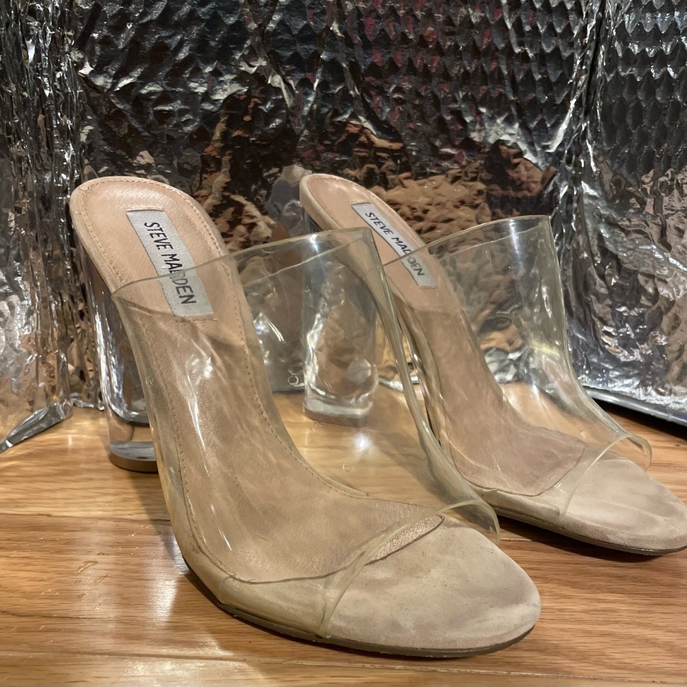 Steve Madden Clear Heels